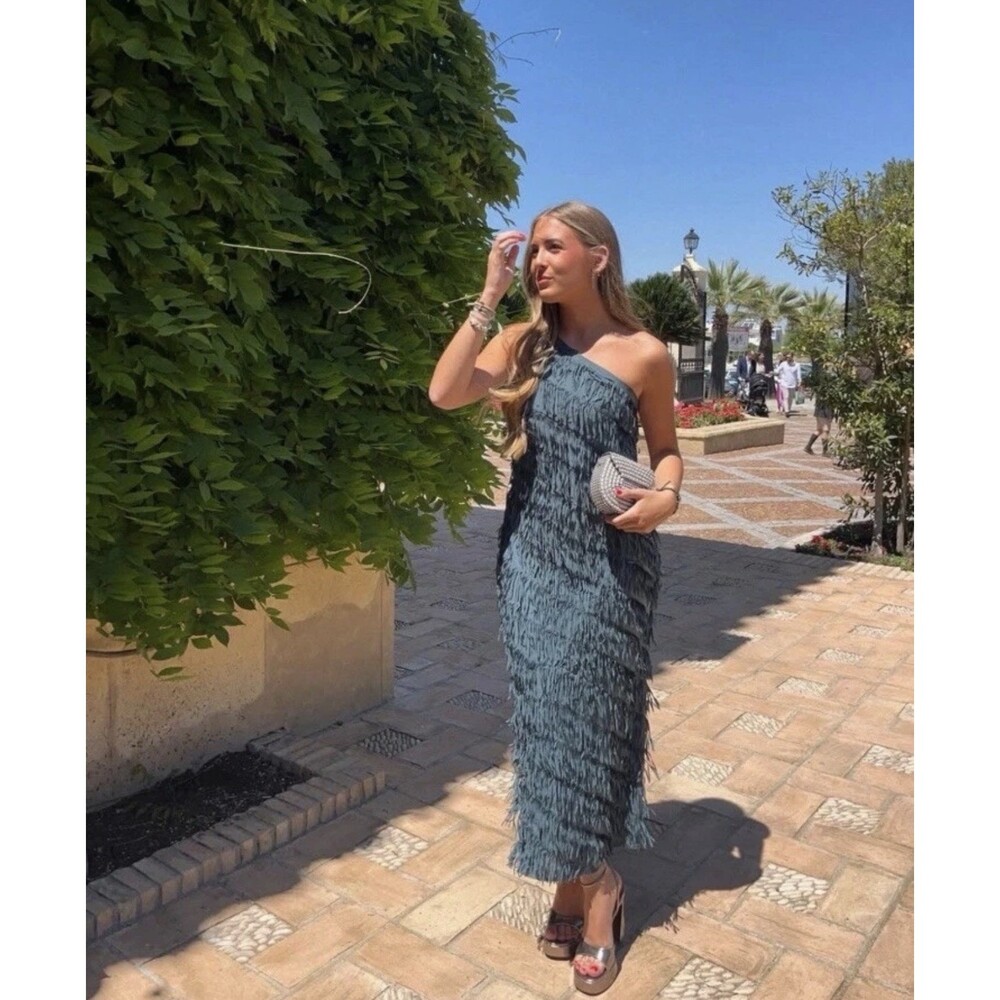 Zara Long Fringe Dress - Picture 2 of 15